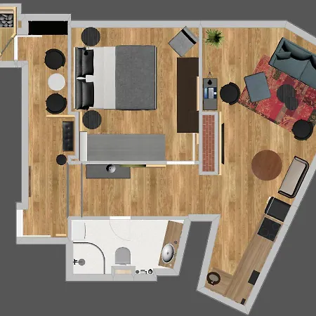 公寓 Luxury Oasis, Sauna, Ac And Free Parking *